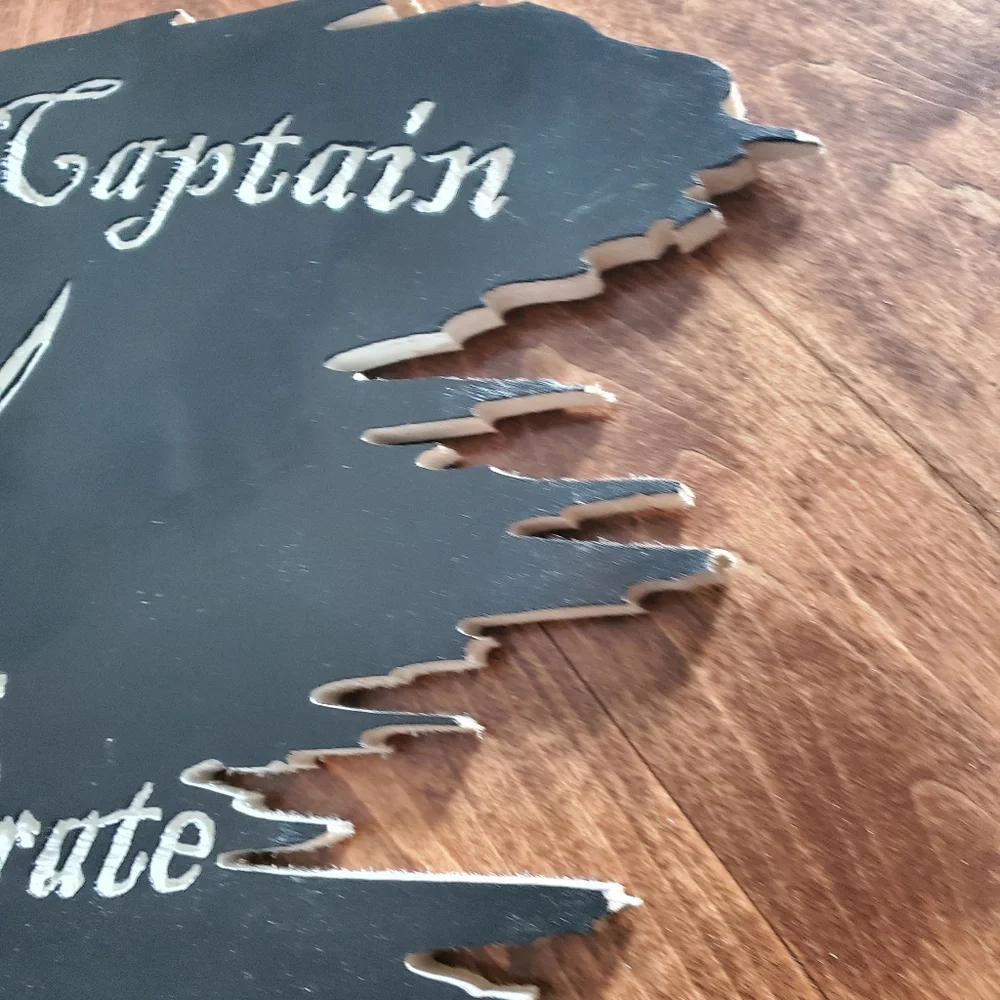 Work Like A Captain Pirate Sign